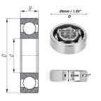 Deep Groove Ball Bearing 10x26x8mm for Scooter Skateboard (6000)