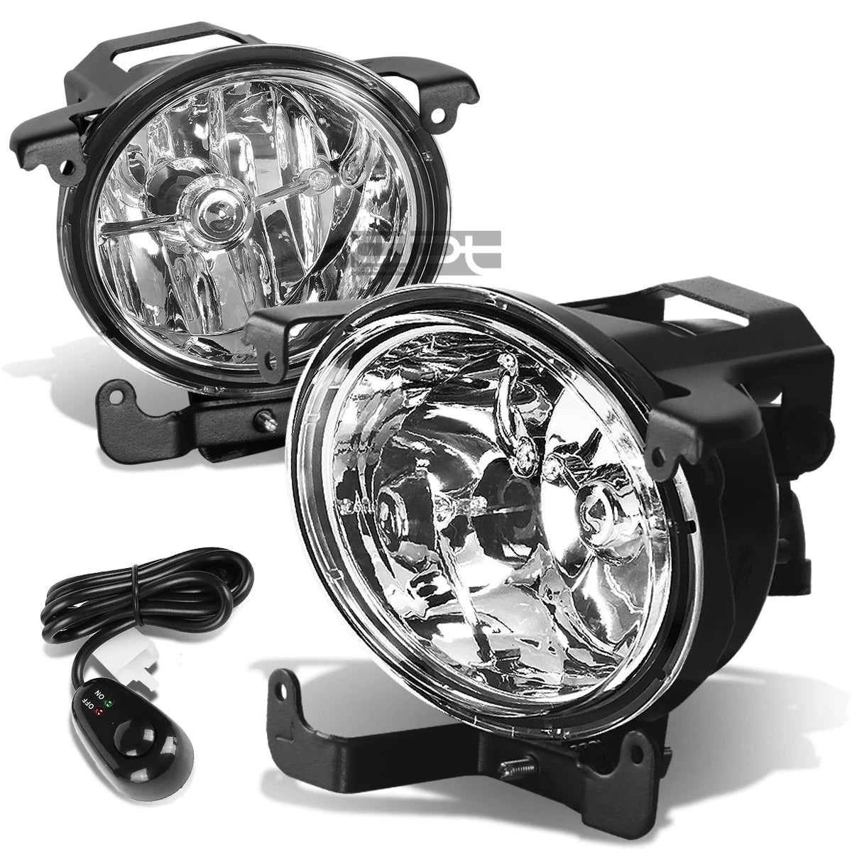 Fog Light Lamp + Switch Kit for Rb Accent 4Dr (2003–2006) - Clear Lens