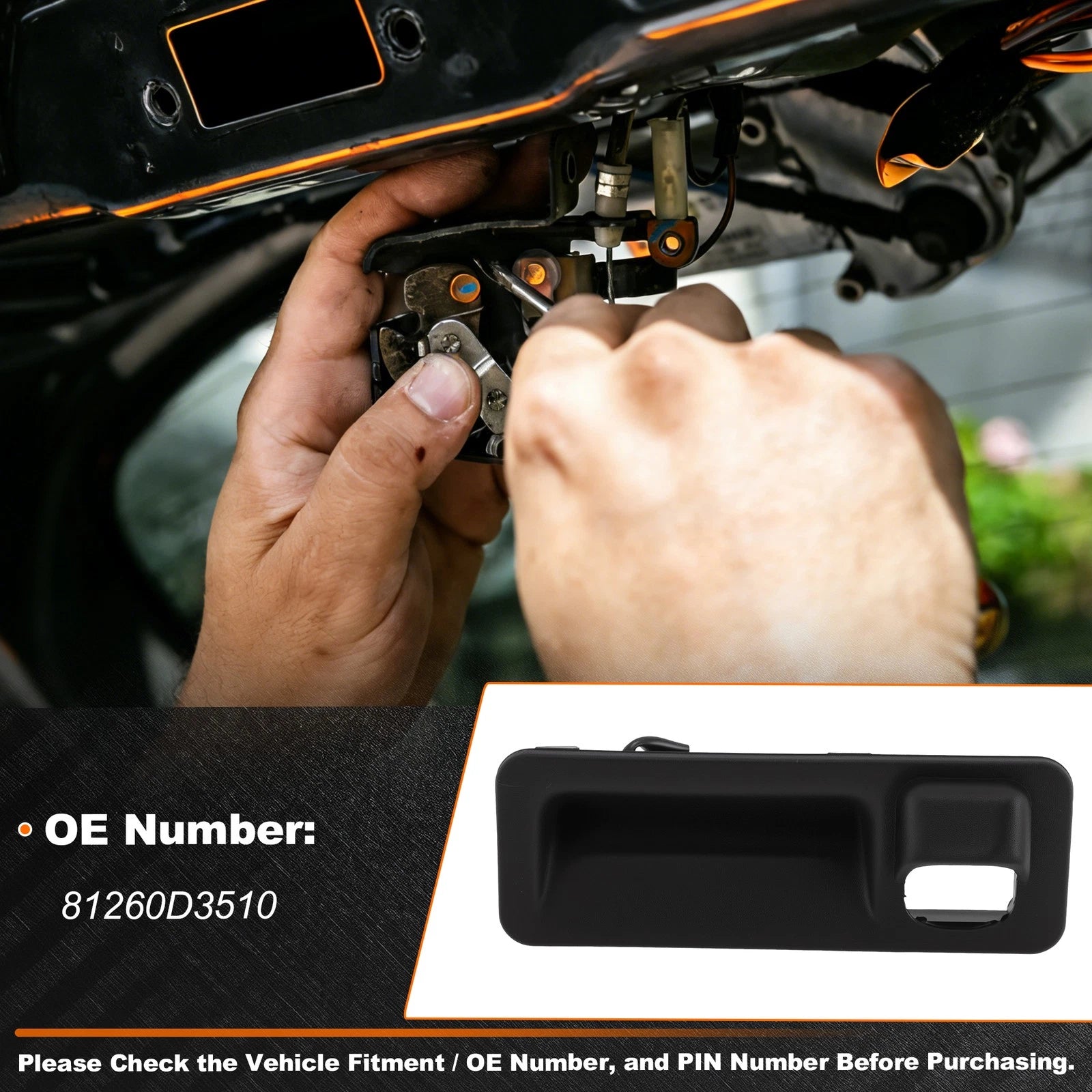 Tailgate Trunk Release Switch for Hyundai Tucson (2019–2021) No. 81260D3510
