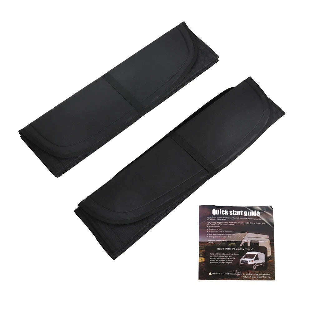 UV Protection Blackout Window Covers for Ford Transit Van (2015-2022)