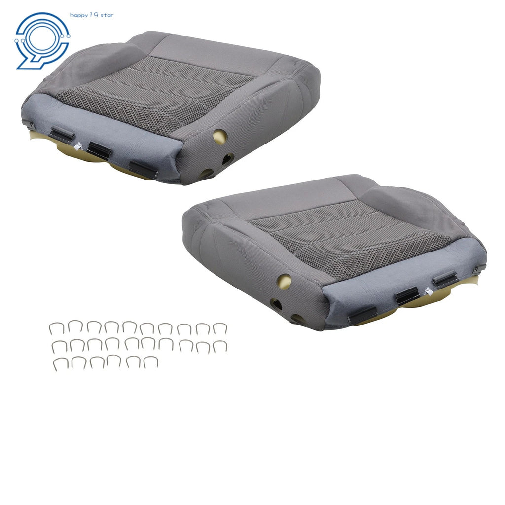 Set of 2 Cloth Seat Covers with Foam Cushion for Jeep Wrangler (2007–2012)