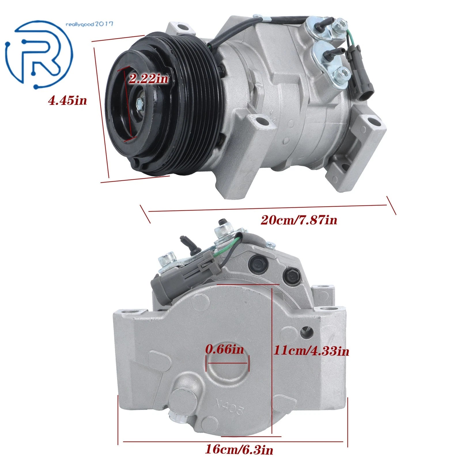 A/C Compressor & Clutch for Chevy Silverado Express GMC Sierra (2007-2013)