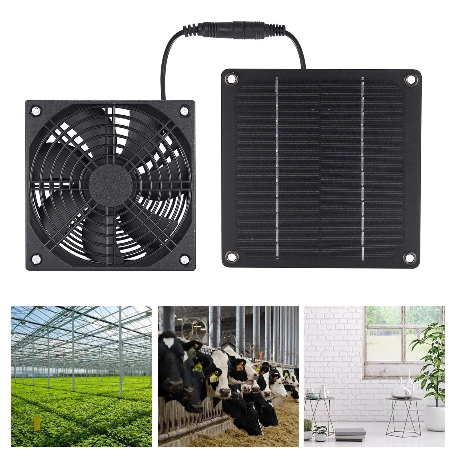 Solar Powered Ventilation Fan Kit for Shed or Greenhouse
