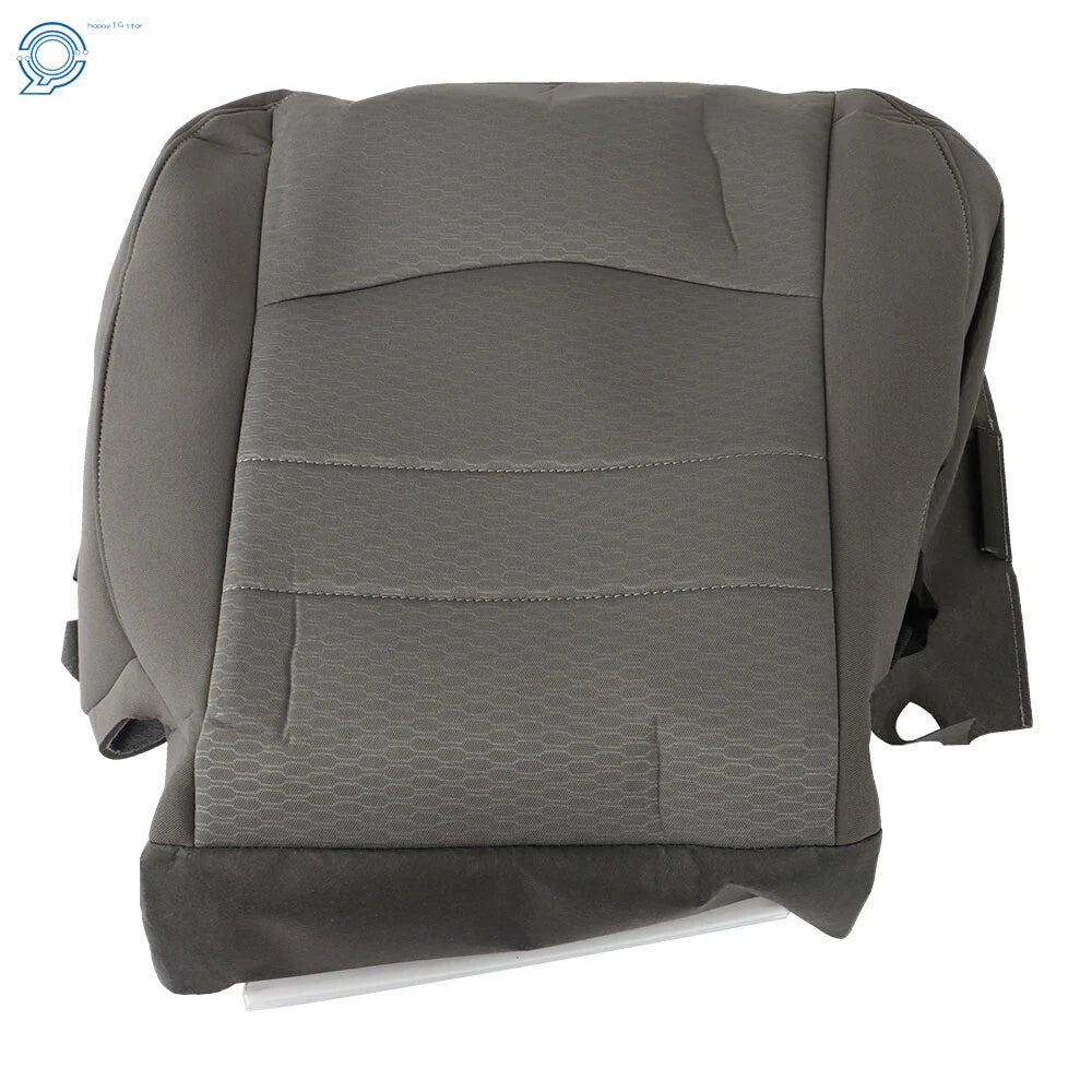 Car Seat Cloth Cover for Dodge Ram 1500 2500 3500 (2013–2018) Driver Side Grey