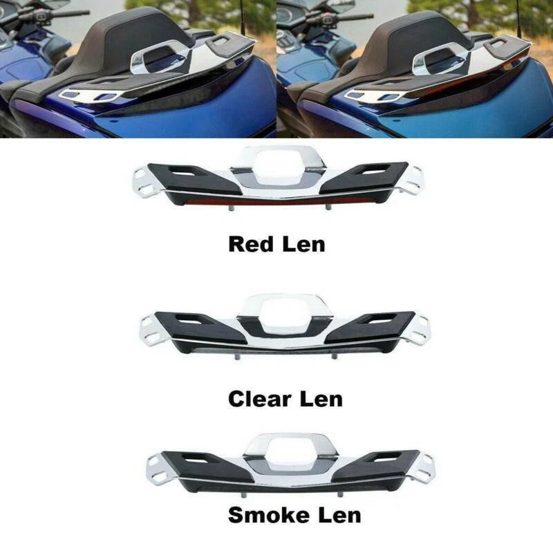 Chrome Trunk Luggage Rack LED Brake Light for Honda Goldwing GL1800 (2018–2020)