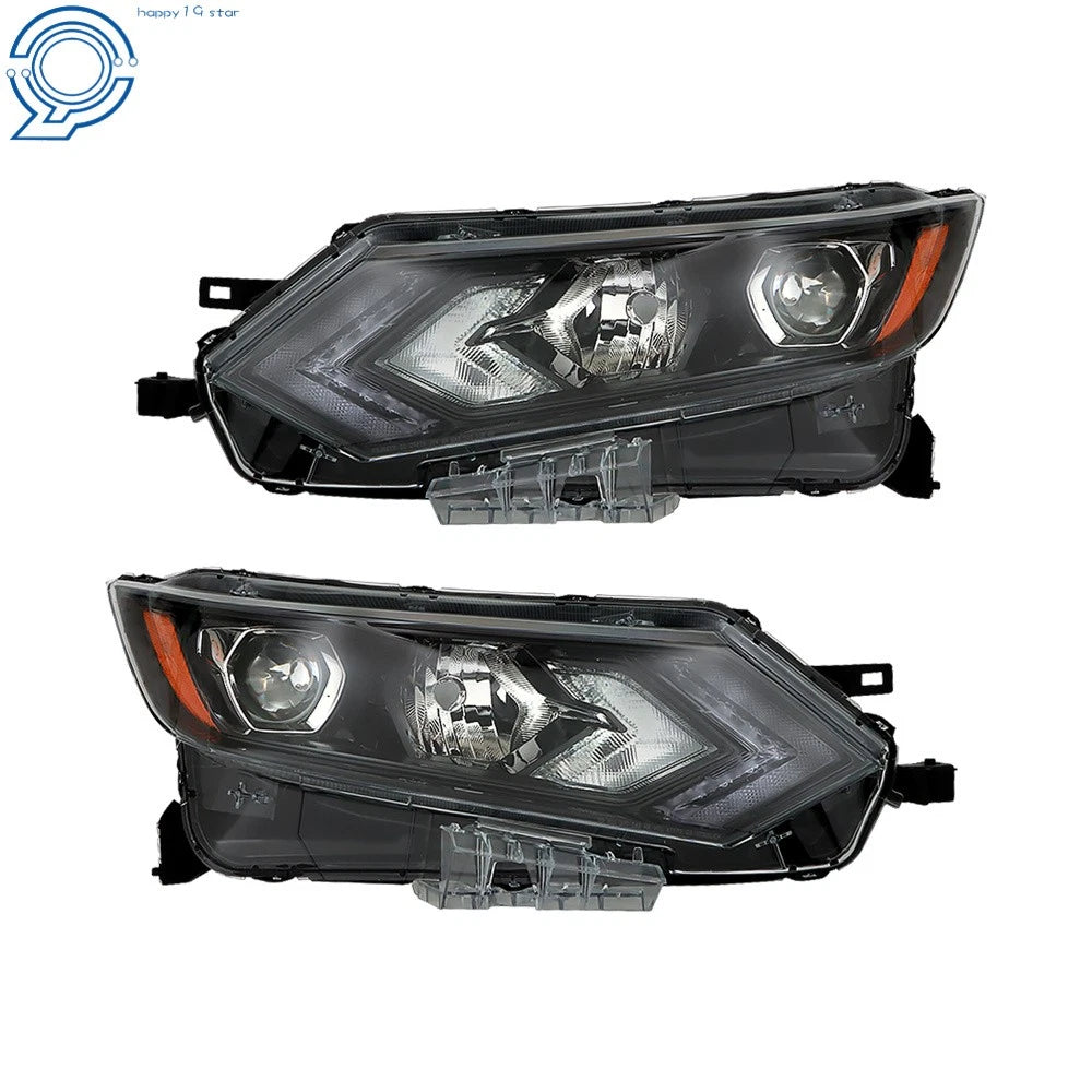 Set of 2 Halogen Headlights with LED for Nissan Rogue Sport (2020–2022)