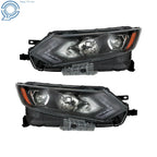 Set of 2 Halogen Headlights with LED for Nissan Rogue Sport (2020–2022)