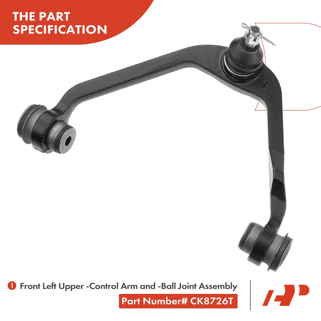 5X Front Upper Control Arm & Ball Joint for Ford F-150 (1997-2003)