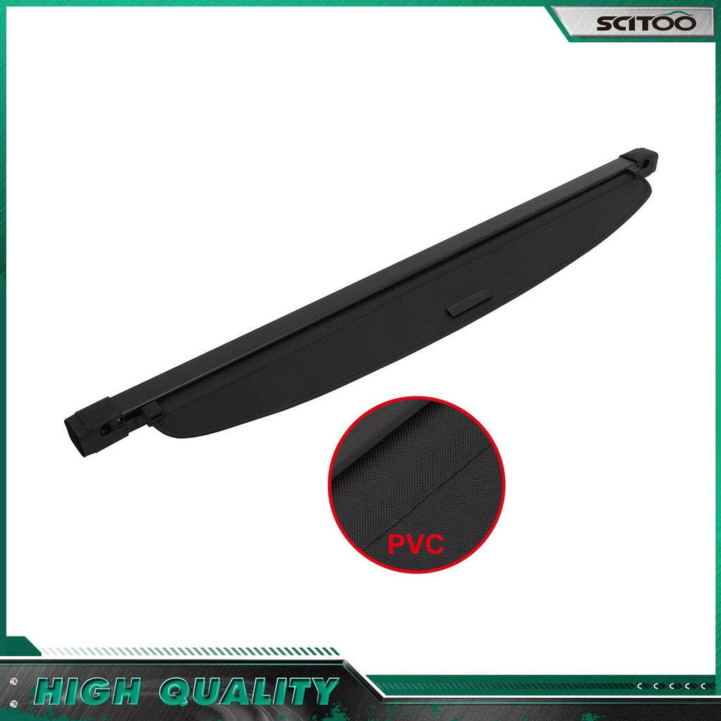 Retractable Black Cargo Cover Privacy Shield for Toyota RAV4 (2019–2024)