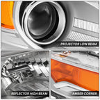 Passenger Side Chrome Housing Projector Headlight for Acura TL (2009–2011)