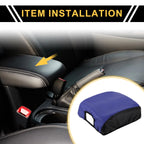 Center Console Lid Armrest Cover for Ford F-150 (2015–2020) Anti-Scratch Black Blue