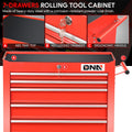 Roller Cabinet with 7 Lockable Drawers for Universal Use (27.55" X 13" X 30.31")