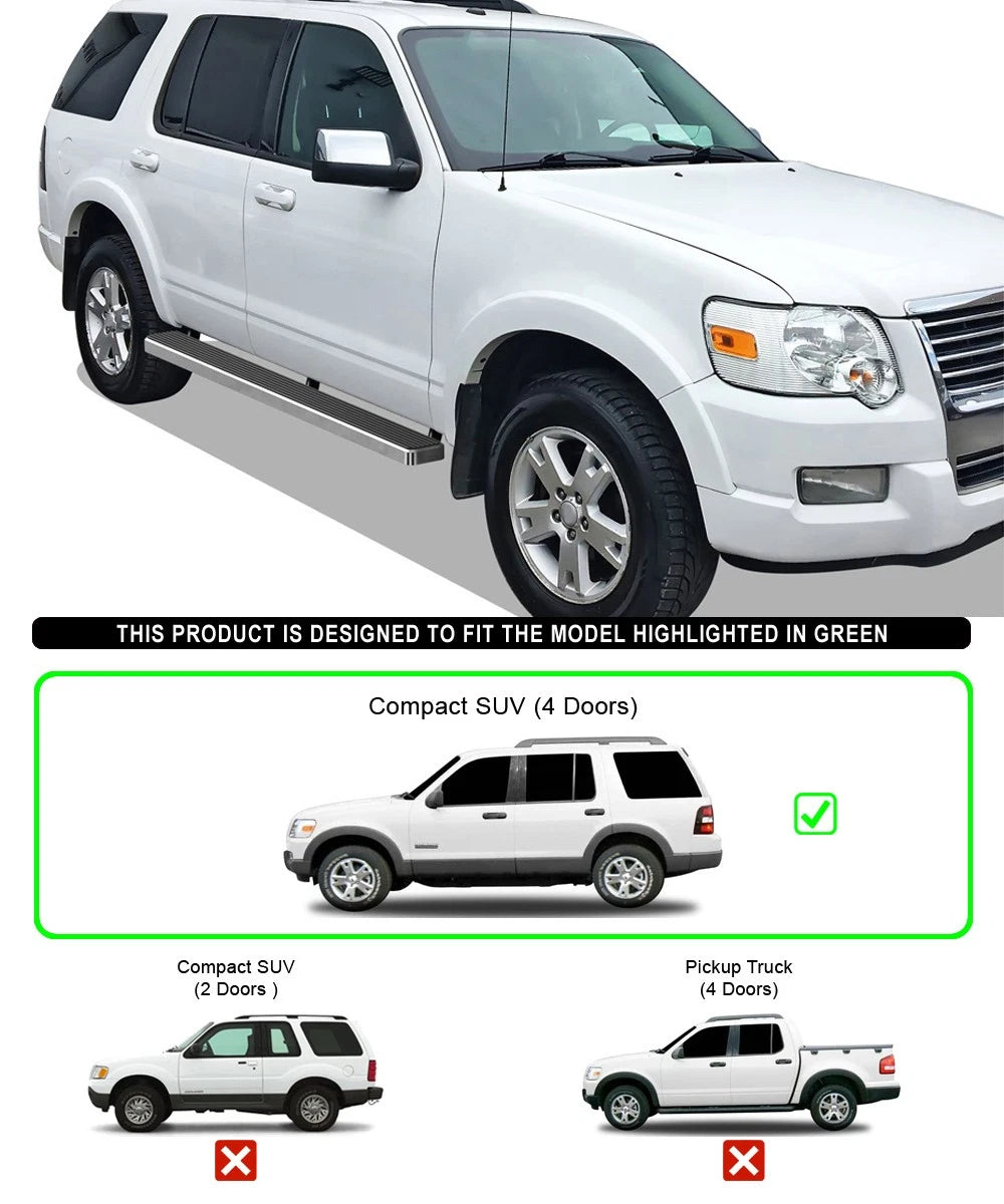5-Inch Running Boards for Ford Explorer (2006-2010)