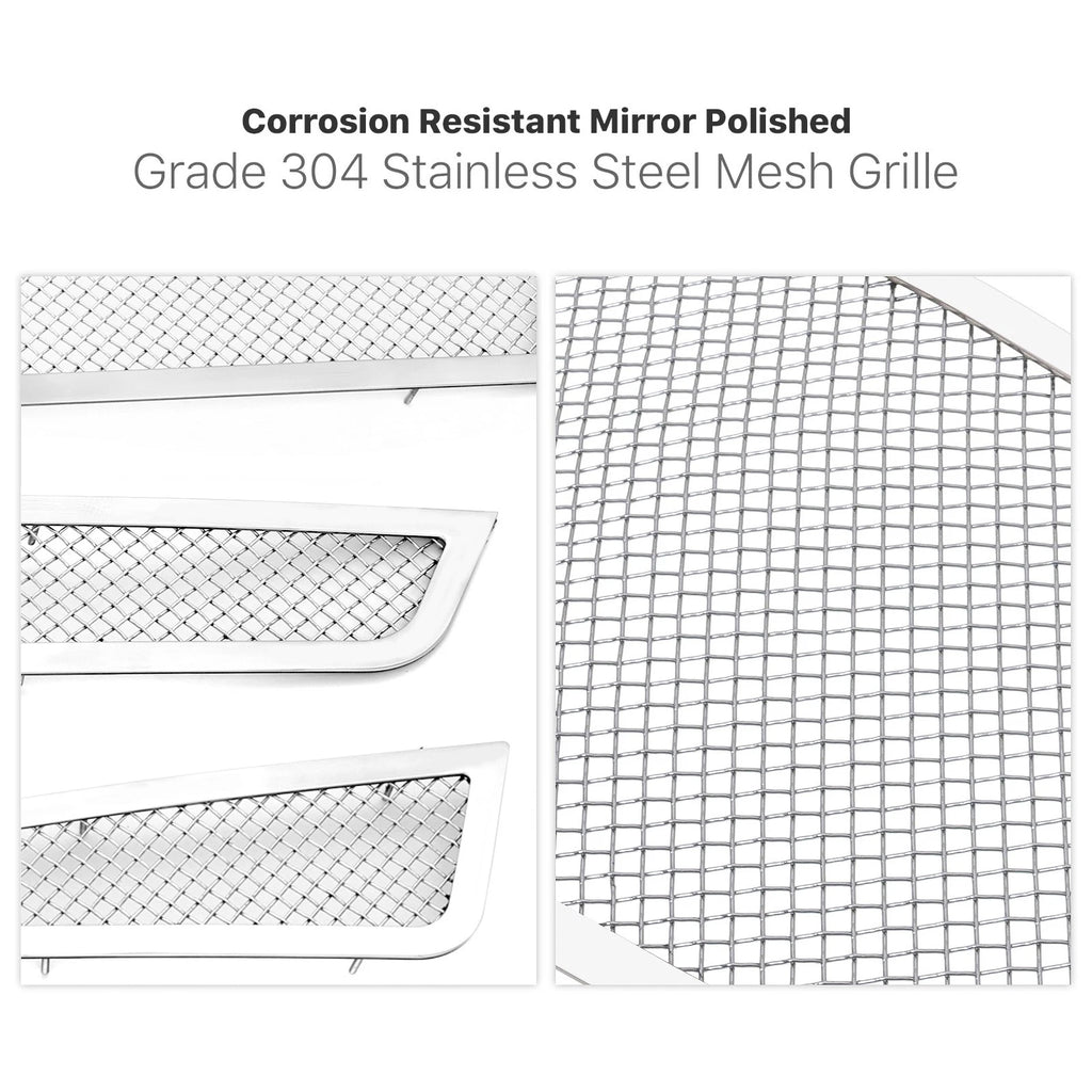 Stainless Mesh Grille Combo for Cadillac ATS (2013-2014)