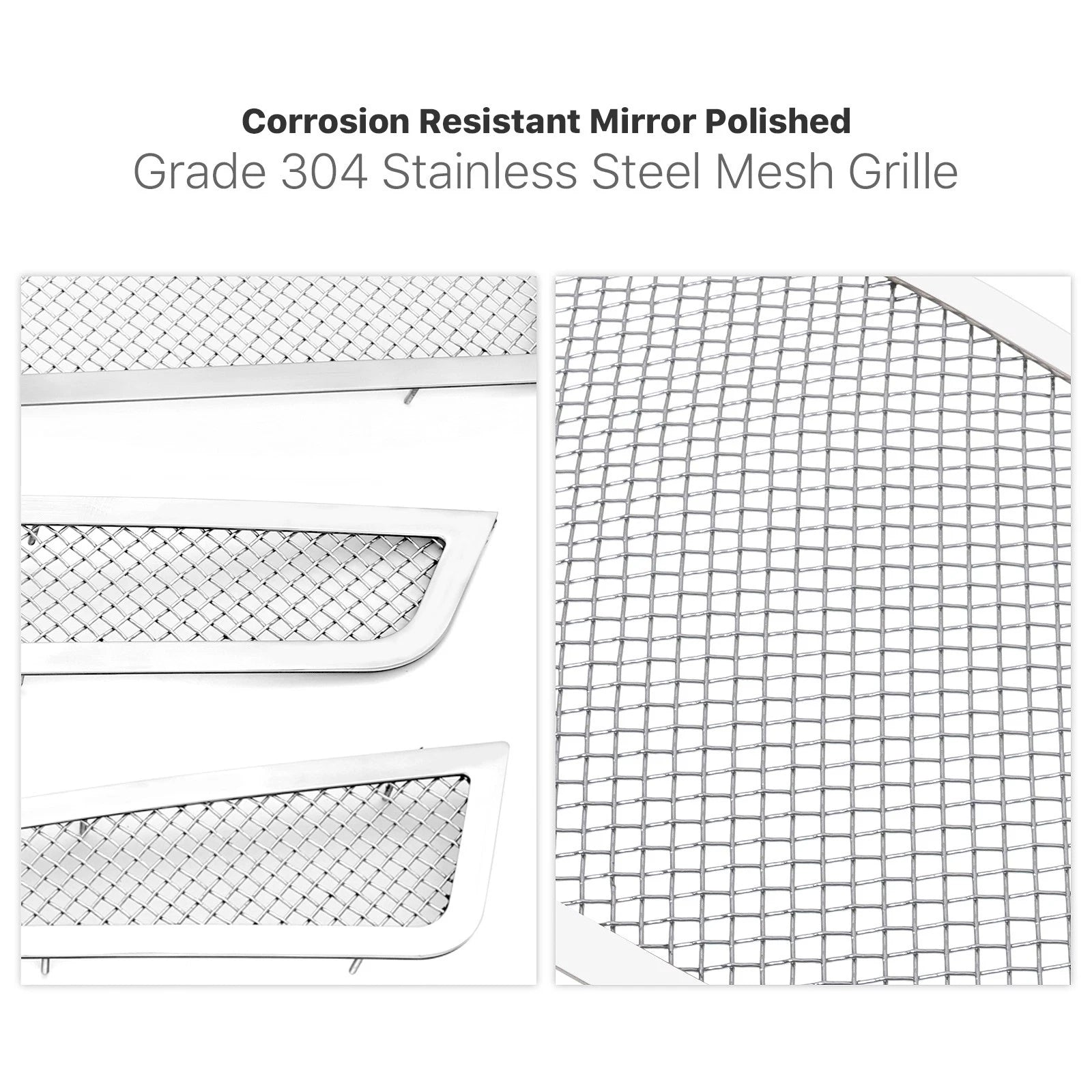 Stainless Mesh Grille Combo for Cadillac ATS (2013-2014)