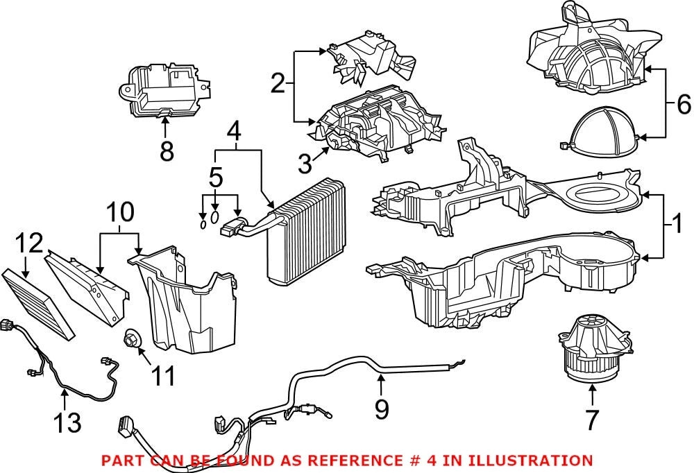 A/C Evaporator Core for Chrysler Charger Dodge (68110611AA)