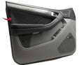 Front Insert Door Panel Cover for Toyota 4Runner (2003–2009) Black PVC Leather