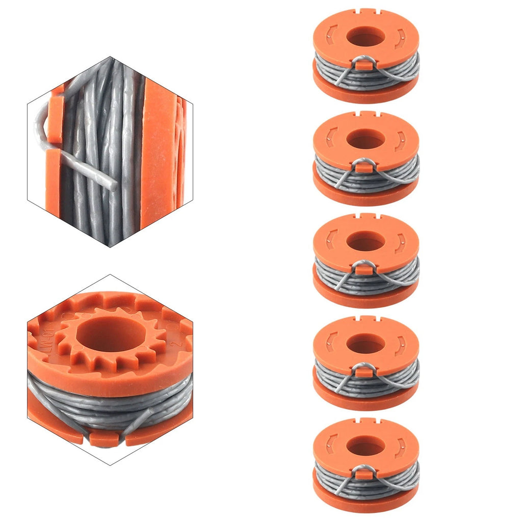 5pcs Trimmer Spools Line for Spear & Jackson 18V S1825CT, 36V S3630CT