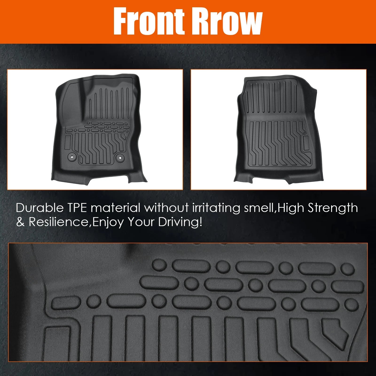 Set of 4 All Weather Floor Mats for Ford Escape/C-Max (2013–2019)