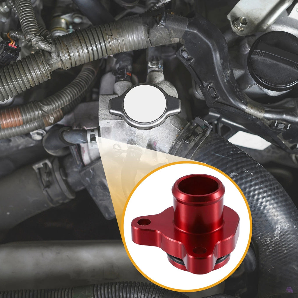 Set of 1 Engine Coolant Hose Fitting with Clamp for BMW 330i (2006–2013)