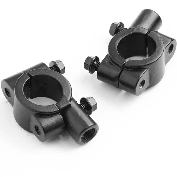 10mm Clamp On Mount Adapter for 7/8" Handlebar - Black