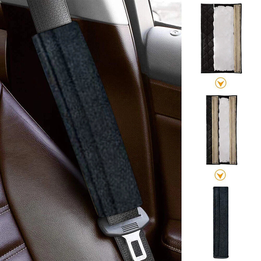 2X Seat Belt Cover Shoulder Pads for Racing Seats
