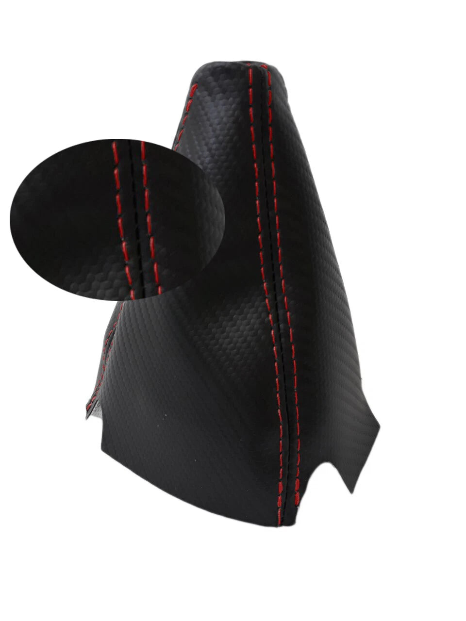 Manual Shift Boot for Acura TSX (2004–2008) Carbon Fiber Red Stitch