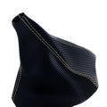 Manual Shift Boot for Hummer H3 (2005–2010) Carbon Fiber Beige Stitch