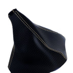 Manual Shift Boot for Hummer H3 (2005–2010) Carbon Fiber Beige Stitch