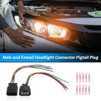 Headlight Connector Harness Plug Wire for Chevy Silverado (2007–2018)