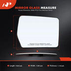 Heated Passenger Mirror Glass with Power Adjust for Ford F-150 (2011–2014)