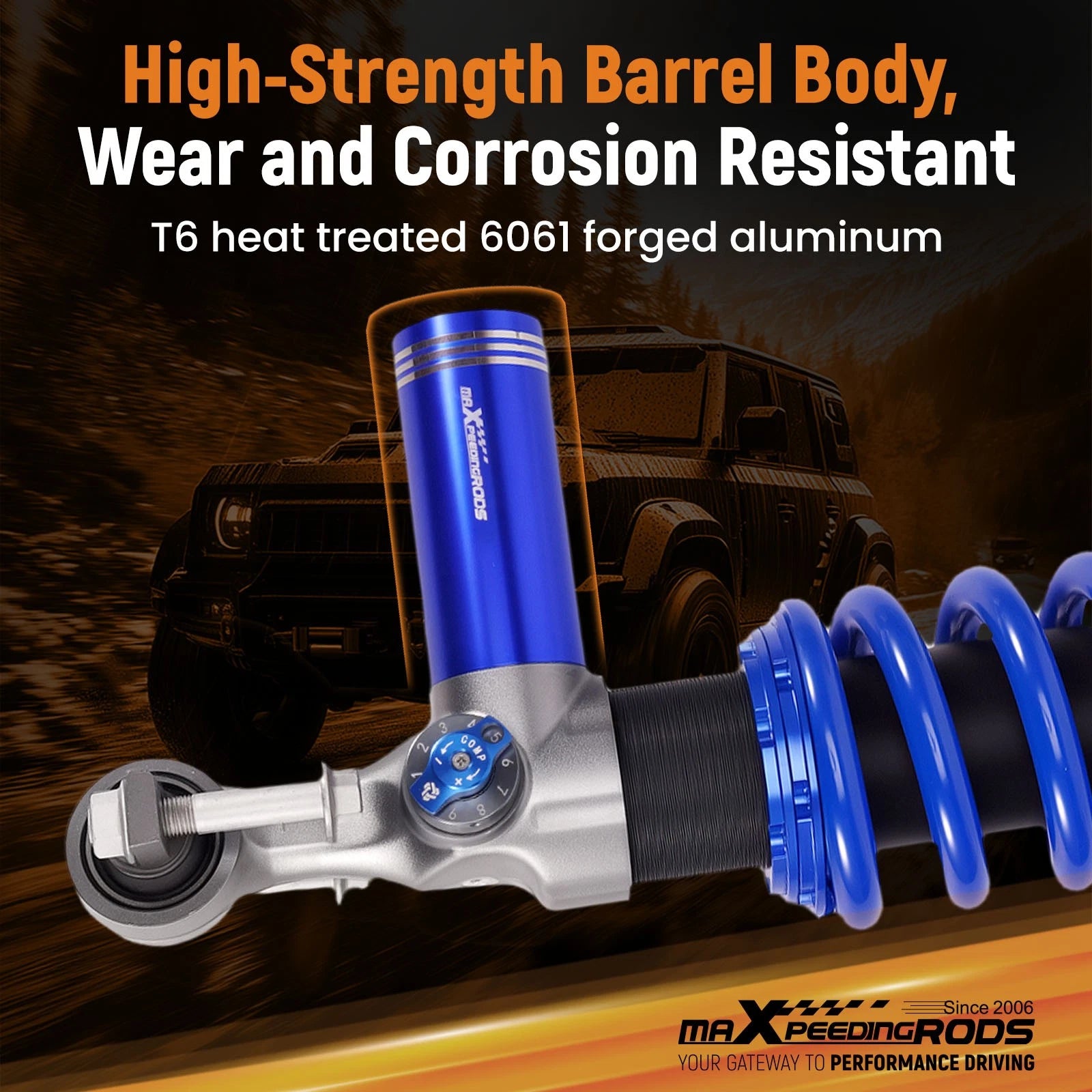 Adjustable Front Shocks for Ford Ranger (2019-2023) 2-3" Lift