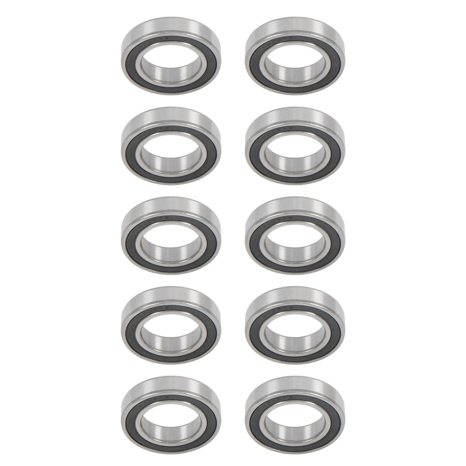 Set of 10 Deep Groove Ball Bearings 40x68x15mm Double Rubber Seals