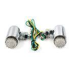 Custom Chrome Running Turn Signal Tail Light for Motorcycle Cruiser (Universal)