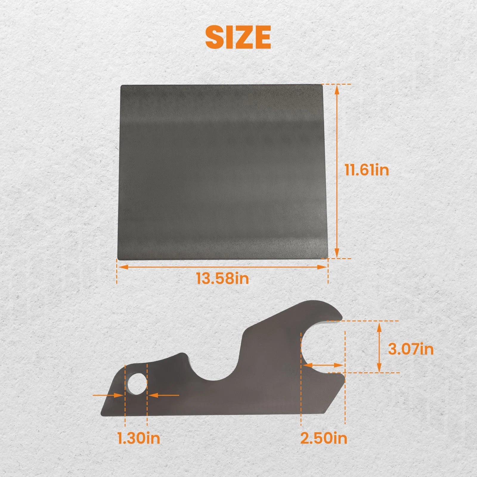 Quick Attach Bucket Ears for Kubota U35 (2010–2023)