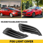 Set of 2 Front Bumper Fog Light Hole Covers for Ford Fiesta (2014–2019) D2BZ15266AA