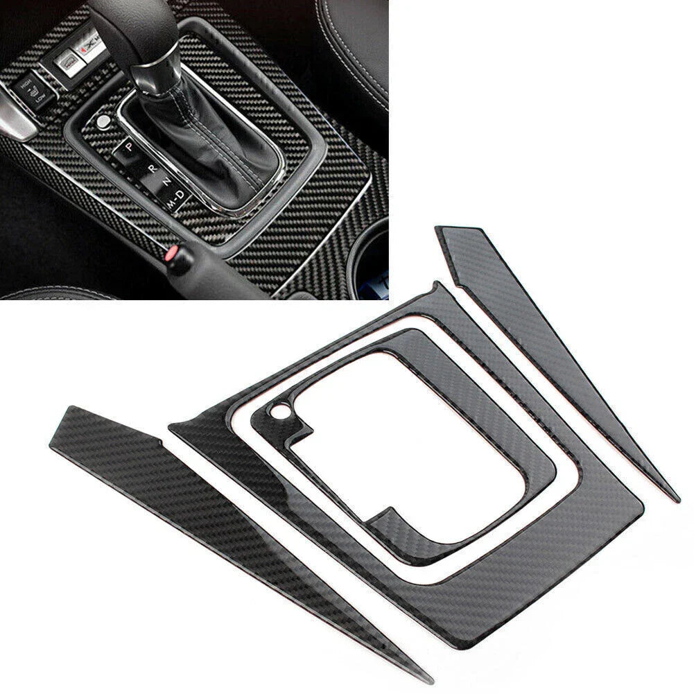 4 Pcs Carbon Fiber Gear Shift Covers for Subaru Forester (2013-2018)