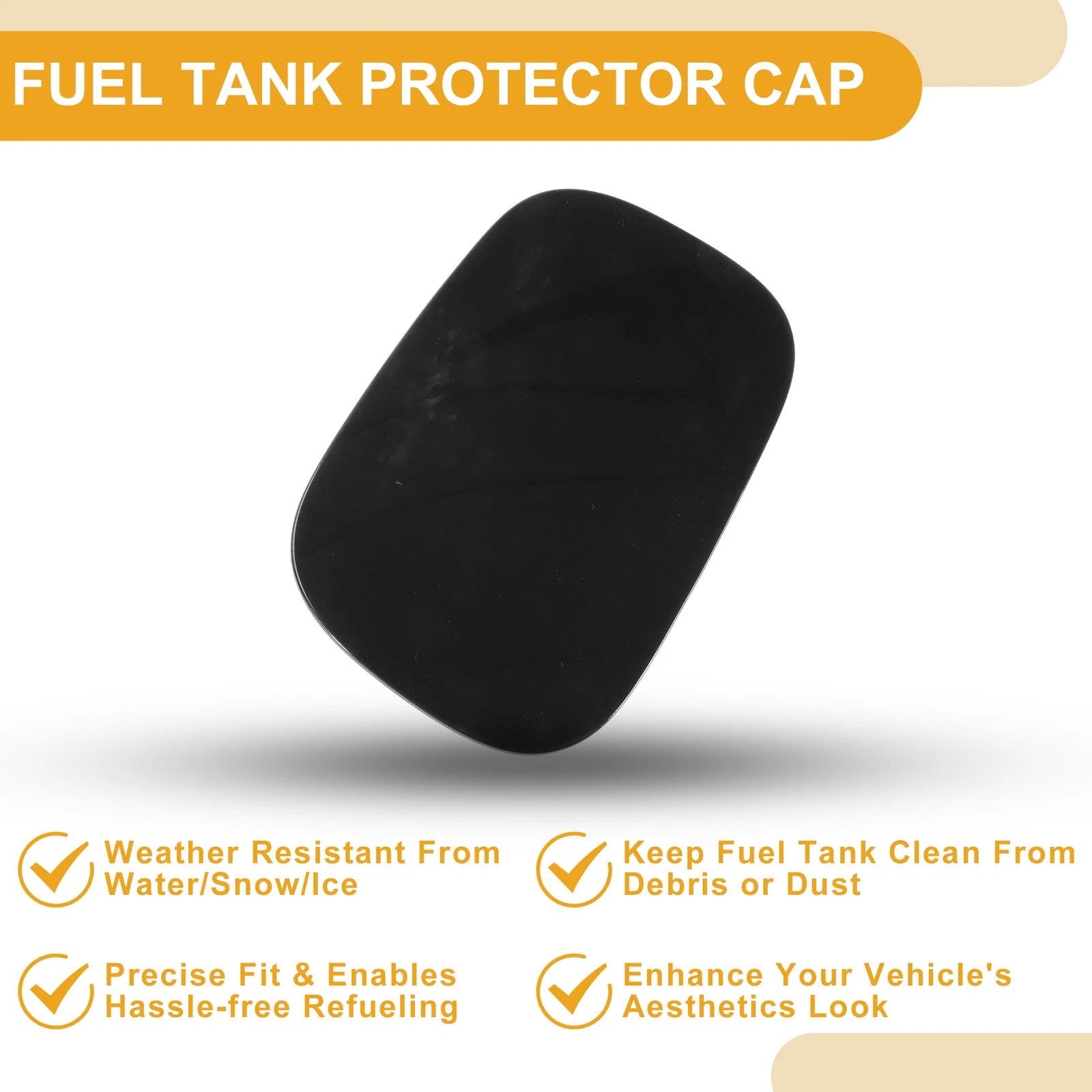 Fuel Tank Door Cap for Mercedes-Benz C253 (2016–2019) Black Filler Flap Cover