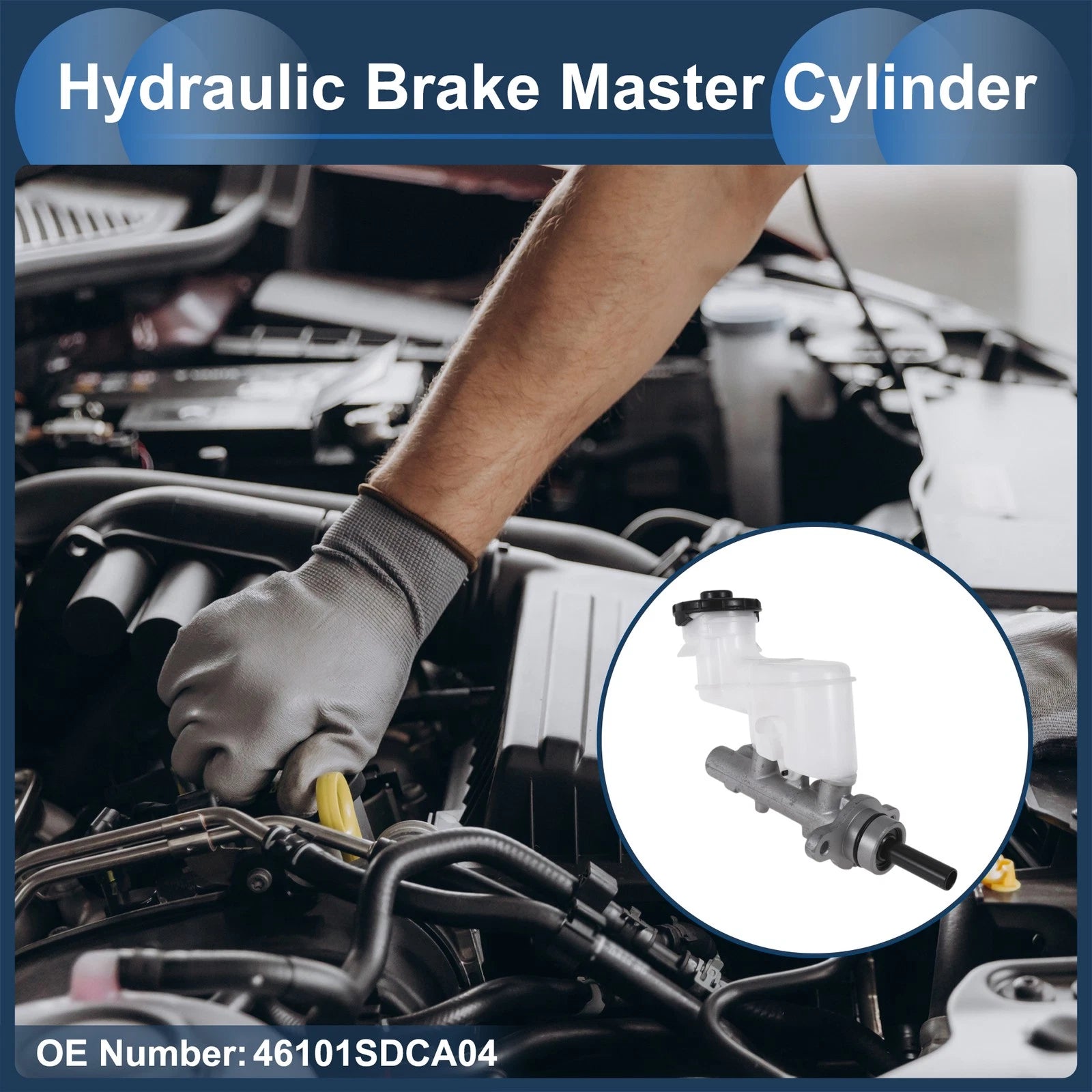 Brake Master Cylinder with Reservoir No. 46101SDCA04 for Honda Accord (2003–2008)