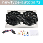 Aluminum Shroud 12'' Fan + Thermostat for Chevy S10 Blazer Corvette (1982–2002)