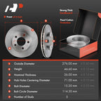 Disc Brake Rotors & Pads Set for Ford Mustang