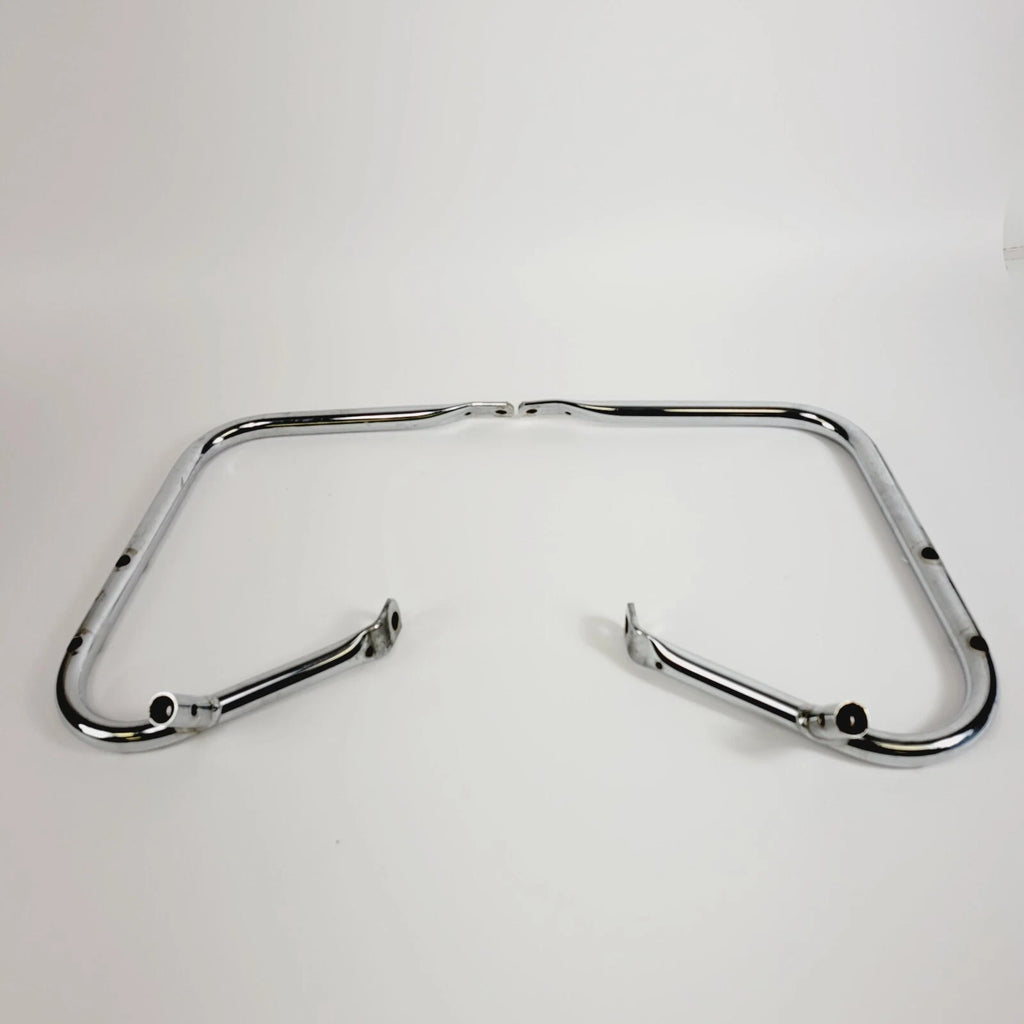 Chrome Front Saddlebag Support Guard Mount Brackets for Harley Touring (2009–2013)