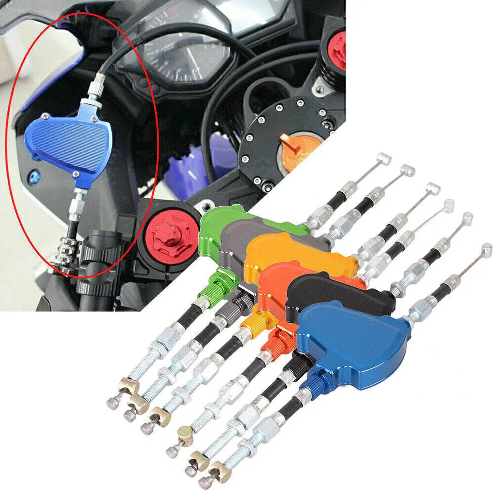 Black Easy-Pull Clutch Cable for Honda Suzuki Kawasaki Yamaha Dirt Bike