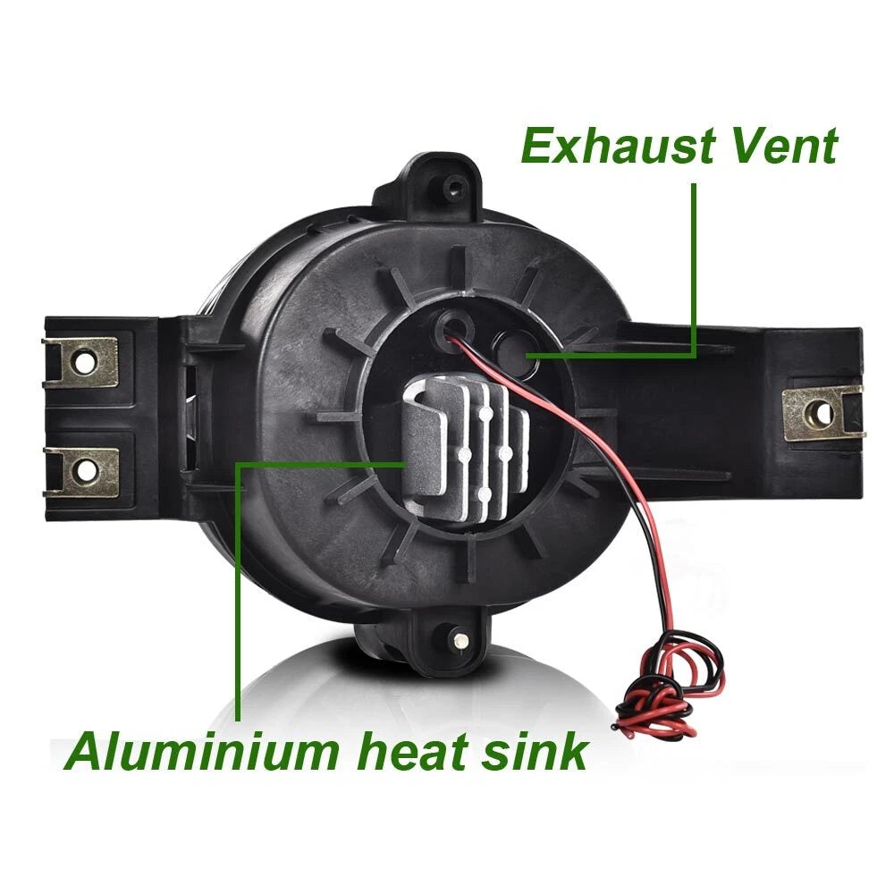 LED Projector Fog Lights for Dodge Ram 1500/2500/3500, Durango (2002–2009)