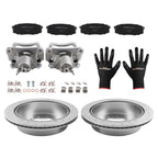 Rear Brake Rotors Calipers Pads Kit for Toyota Sequoia Tundra (2008–2016)