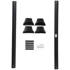 2Pcs Roof Rack Cross Bar Rails Carrier Black Aluminum for Honda Pilot (2016–2022)