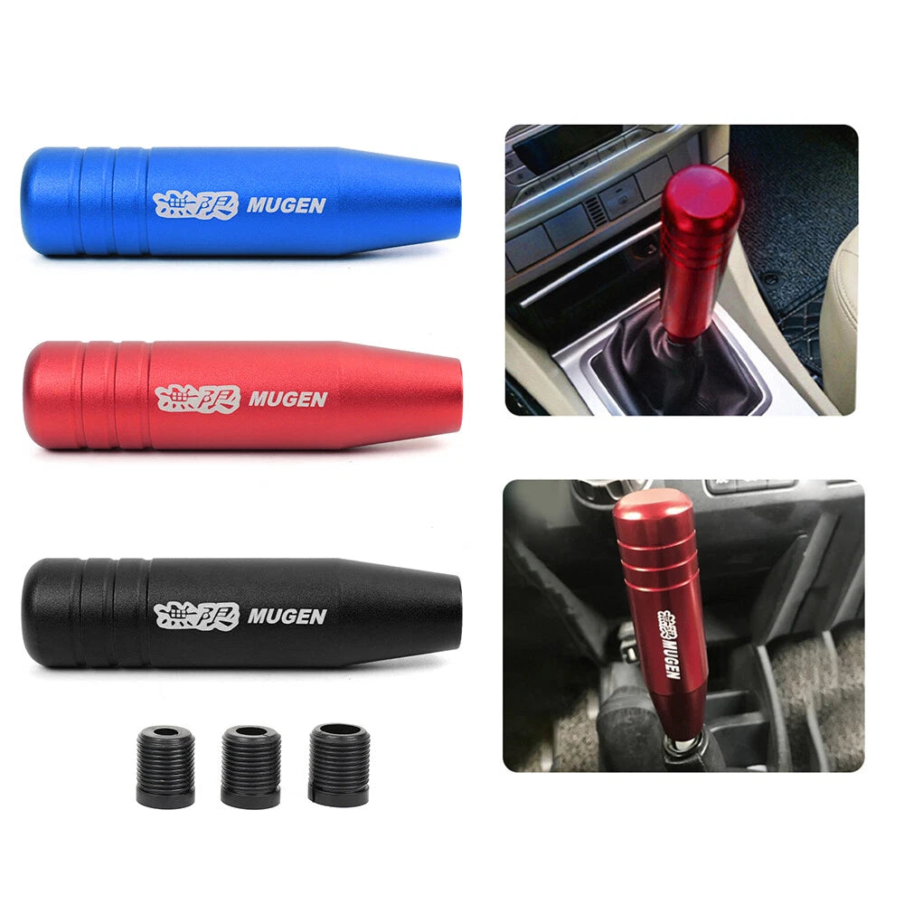 Mugen 130mm Universal Aluminum Black Manual Gear Shift Knob