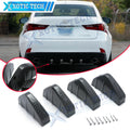 4pcs Carbon Fiber Rear Bumper Protector Diffuser For Lexus IS (2014–2020)