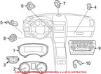 Deck Lid Release Switch for Chrysler Dart (2013–2016) 68141864AA