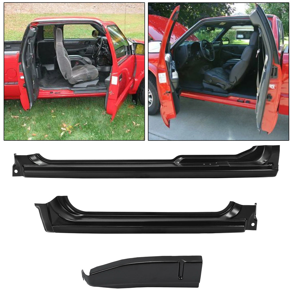 3PC Rocker Panels & Left Cab Corner for Chevy S10/Sonoma (1994–2004)